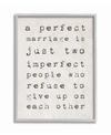 STUPELL INDUSTRIES A PERFECT MARRIAGE GRAY FRAMED TEXTURIZED ART, 16" L X 20" H