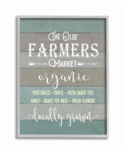 Stupell Industries Olde Farmers Market Gray Framed Texturized Art, 11" L X 14" H In Multi