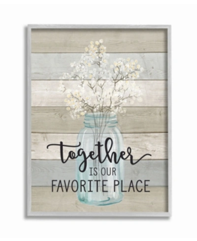 Stupell Industries Guests Feel At Home Gray Framed Texturized Art, 16" L X 20" H In Multi