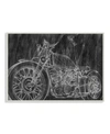 Stupell Industries Monotone Black And White Motorcycle Sketch Wall Plaque Art, 13" L X 19" H In Multi