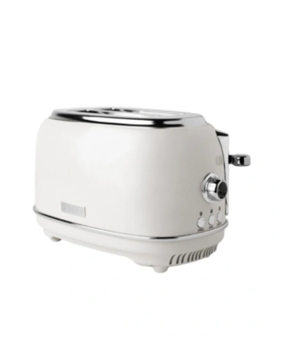 Haden Heritage 2-slice Wide Slot Toaster With Removable Crumb Tray, Browning Control, Cancel, Bagel And De In Ivory White