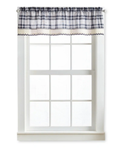 Curtainworks Seaton Tailored Valance, 14" X 56" In Navy