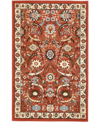 Bridgeport Home Aelmoor Ael1 5' X 8' Area Rug In Terracotta