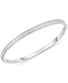 Arabella Cubic Zirconia Bangle Bracelet In Sterling Silver In Sterling Silver