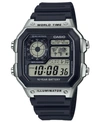 Casio Men's Digital Black Resin Strap Watch 42.1mm In Black