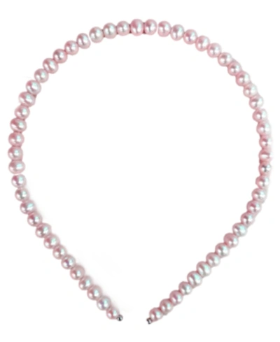 MACY'S CULTURED FRESHWATER PEARL 6-7MM HEADBAND IN STERLING SILVER, CREATED FOR MACY'S (ALSO AVAILABLE IN P 