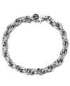 ESQUIRE MEN'S JEWELRY WOVEN LINK BRACELET, CREATED FOR MACY'S