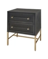 Hopper Studio Sophia 2 Drawer Nightstand In Black
