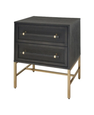Hopper Studio Sophia 2 Drawer Nightstand In Black