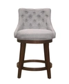 Hillsdale Halbrooke Swivel Counter Height Stool In Chocolate