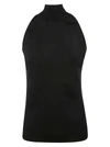 Givenchy Mock-neck Knit Halter Top In Black