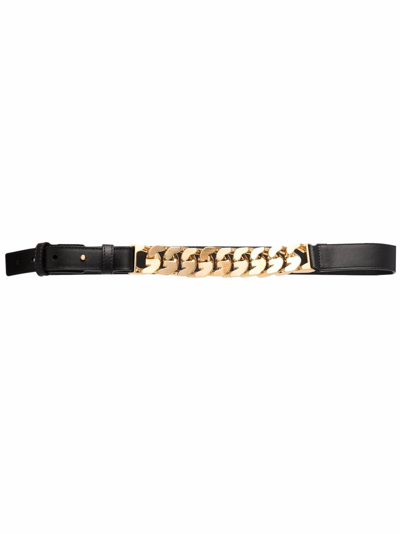 Givenchy Leather Belt In Gold