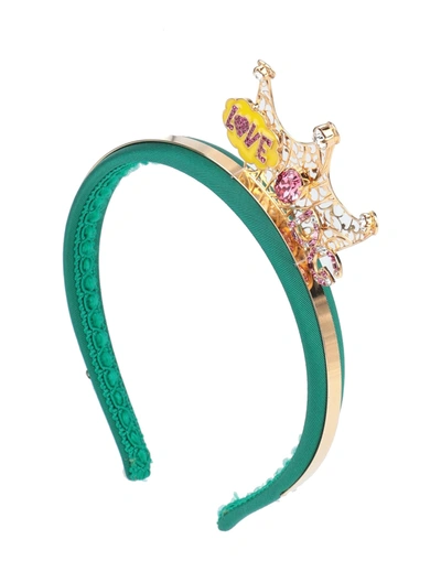 Dolce & Gabbana Kids' Hair Accessories In Green