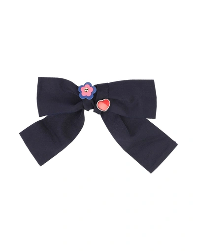 Dolce & Gabbana Newborn Girl Ties & Bow Ties Midnight Blue Size 3 Viscose, Cotton