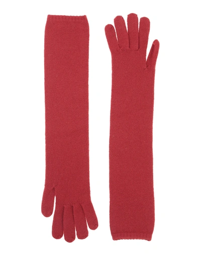 Gentryportofino Gloves In Brick Red