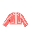 ELISABETTA FRANCHI ELISABETTA FRANCHI TODDLER GIRL BLAZER CORAL SIZE 6 POLYESTER,49596877NS 4