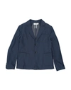 PAOLO PECORA PAOLO PECORA TODDLER BOY BLAZER MIDNIGHT BLUE SIZE 6 POLYESTER, VISCOSE, ELASTANE,49596351OI 6