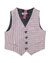 Y-CLÙ Y-CLÙ TODDLER BOY TAILORED VEST RED SIZE 7 LINEN,49603921XU 4
