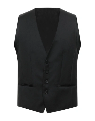 Hugo Boss Vests In Black