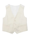 DOLCE & GABBANA DOLCE & GABBANA TODDLER BOY TAILORED VEST IVORY SIZE 7 VISCOSE, VIRGIN WOOL, SILK,49601485VP 1