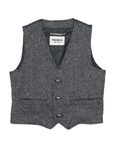 Fred Mello Kids' Vests In Black