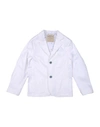 SIVIGLIA SIVIGLIA TODDLER BOY BLAZER WHITE SIZE 6 COTTON, ELASTANE,49288301JI 1