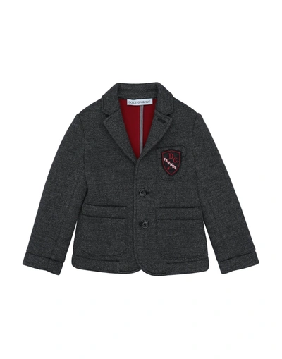 Dolce & Gabbana Kids' Suit Jackets In Steel Grey