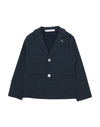 Grey Daniele Alessandrini Toddler Boy Blazer Midnight Blue Size 4 Viscose, Nylon, Elastane In Blue