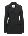 Semicouture Suit Jackets In Steel Grey