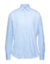 Drumohr Shirts In Sky Blue