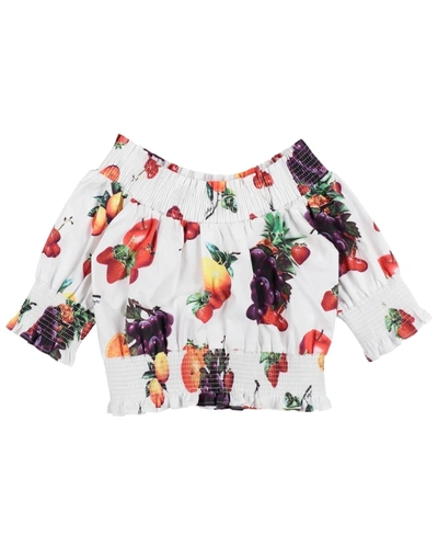 Msgm Babies'  Toddler Girl Top White Size 6 Cotton