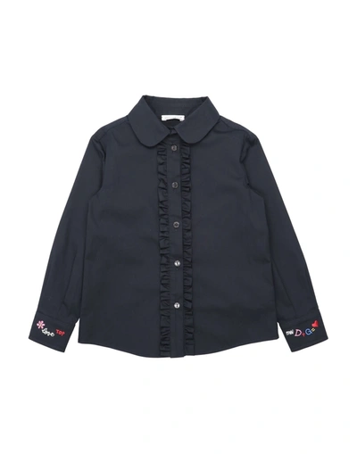 Dolce & Gabbana Shirts In Dark Blue