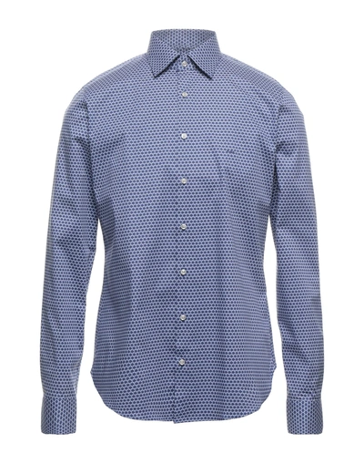 Michael Kors Mens Shirts In Dark Blue