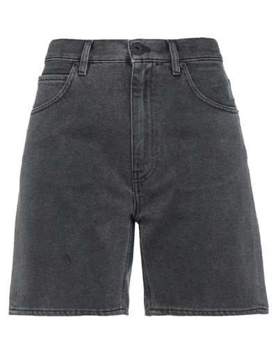 Pence Denim Shorts In Black