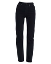 Khaite Abigail Cropped High-rise Straight-leg Jeans In Black