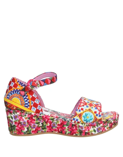 Dolce & Gabbana Babies' Sandals In Red