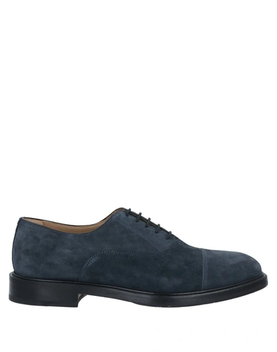 Francesco Benigno Lace-up Shoes In Dark Blue