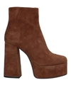 Mivida Ankle Boots In Camel