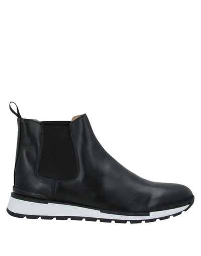Angelo Pallotta Ankle Boots In Black