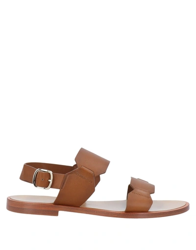 Santoni Sandals In Brown