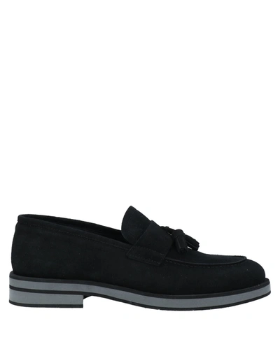 Alberto Guardiani Loafers In Black