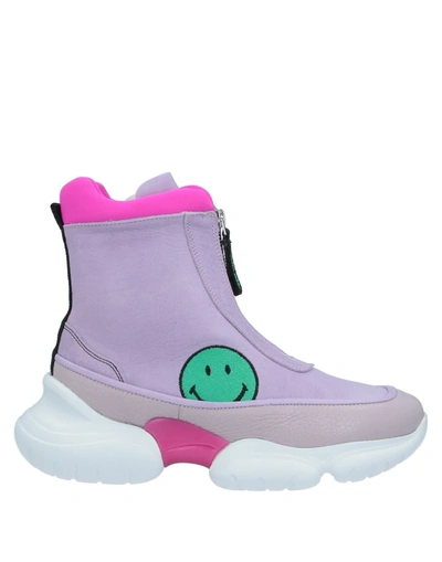 Joshua Sanders Joshua*s Ankle Boots In Lilac