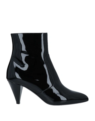 Celine Ankle Boots In Black