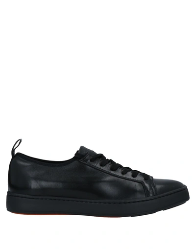 Santoni Sneakers In Black