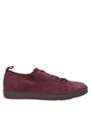 Santoni Sneakers In Deep Purple