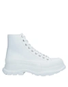 Alexander Mcqueen Ankle Boots In White