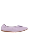 Mercedes Castillo Ballet Flats In Light Purple