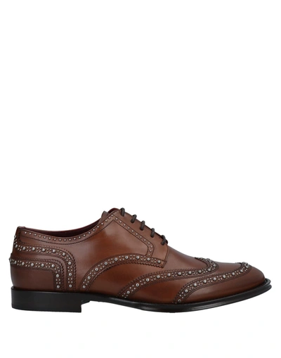 Dolce & Gabbana Lace-up Shoes In Brown