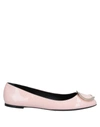 Roger Vivier Ballet Flats In Light Pink