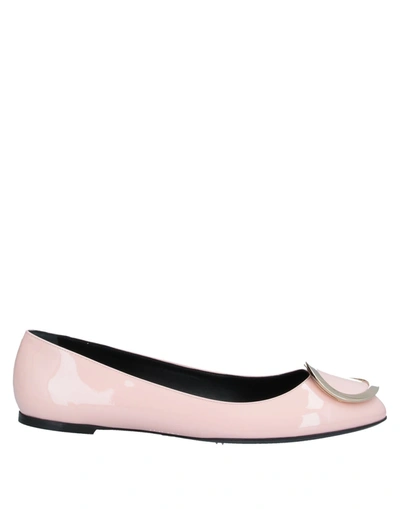 Roger Vivier Ballet Flats In Light Pink